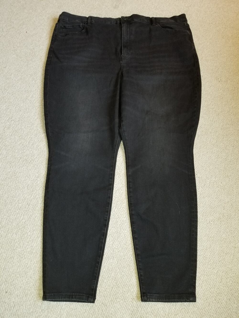 NWT Womens Jeans-AMERICAN EAGLE-black "Luxe Stretch; BFF Jegging"-XL
